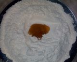 A picture of step 2 of Sugar coat khaja.