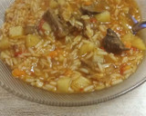 Foto del paso 4 de la receta: Guiso de arroz con sobras de asado😅