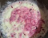 A picture of step 3 of Valentines Pink Pasta.