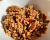 Lecsós tarhonya debrecenivel recept fázis 5 fotója