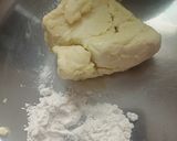 A picture of step 2 of Khoya coin gulab jamun.