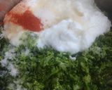 A picture of step 1 of Broccoli Idli.
