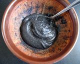A picture of step 9 of Black Sesame Cupcakes.