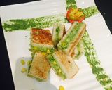 A picture of step 5 of Chilli milli tawa toast.