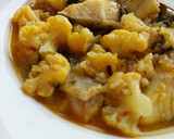 Foto del paso 10 de la receta: Guiso de bacalao y coliflor con patatas y espinacas