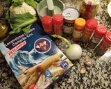 Foto del paso 1 de la receta: Langostinos al curry con coliarroz