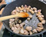 A picture of step 6 of Pork Sauté with Fennel and Cheesy Zucchini.