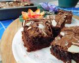 Triple chocolate brownies langkah memasak 6 foto
