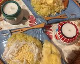 A picture of step 5 of Durian Sticky Rice.