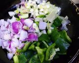 A picture of step 3 of Chilli Paneer.