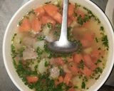 Hình bước làm 5 của món Canh củ từ cà rốt hầm thịt bò