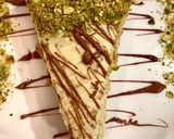Foto langkah ke 9 dari resep White Chocolate and Pistachio Cheesecake.