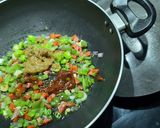 A picture of step 3 of Vegatable Fried Rice.