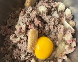 Une image de l'étape 3 de Pâtisson farci à la viande hachée à l’air fryer ou au four.