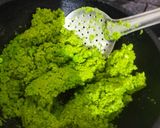 A picture of step 1 of Matar burfi.