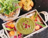 A picture of step 3 of Mint coriander chutney (pudina dhaniya chutney).