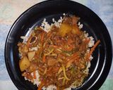 A picture of step 4 of LeVié Shortrib Curry.