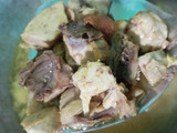 Soto ayam kuah kuning (tanpa santan)