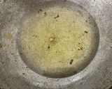 A picture of step 1 of Kaju Butter masala with potato,side dish for chapati.