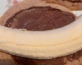 Foto del passaggio 5 della ricetta Palacinche integrali al cacao con banana e crema alla nocciola✨🥠🍫🍌