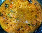 A picture of step 5 of Broken Wheat Masala khichdi.