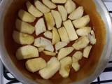 Tarta de manzana invertida