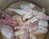 A picture of step 2 of Oha soup with cocoyam flour.