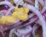 A picture of step 6 of Mild Pickled Red Onions with Coarse Salt and Ground Pepper.