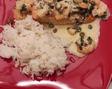 Foto del paso 5 de la receta: Salmón con salsa de camarones y alcaparras