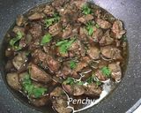 Foto del paso 3 de la receta Higaditos de pollo en salsa al ajillo