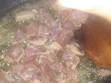 Kibda (Egyptian liver sauce) and French fries