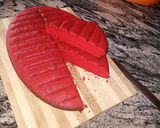 A picture of step 4 of Red velvet cake.