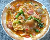 Foto langkah ke 5 dari resep Seblak Kuah Simpel.
