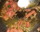 A picture of step 3 of Egg masala toast 😍.