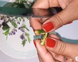 A picture of step 1 of Chatpati Green Chillies.