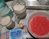 Foto langkah ke 1 dari resep 265. Puding mutiara merah putih.