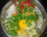 A picture of step 2 of Rice Aloo Patties.