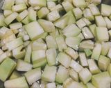 A picture of step 1 of Dahi wale kaddu.
