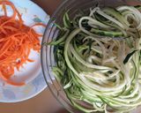 A picture of step 1 of Zucchini Spaghetti...Full of Flavor.