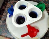 A picture of step 2 of Butterfly pea flower ice candy and popsicle.