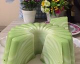 Foto langkah ke 5 dari resep Puding Marmer Pandan.