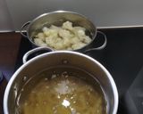 Une image de l'étape 1 de Gratin de pâte et chou fleur.