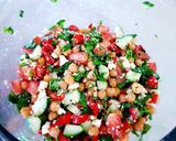 A picture of step 3 of Spicy Chickpeas Salad.