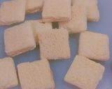 A picture of step 2 of No Cook Bread Sweet Sandwich.
