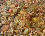 Foto del paso 4 de la receta: Berenjenas rellenas de carne y bechamel 🍆