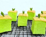 Foto langkah ke 6 dari resep Ogura Pandan cake anti gagal.