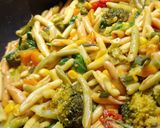 Krémes, zöldséges fusilli (vegán) recept fázis 4 fotója