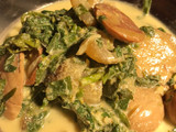 Gulai Jengkol+kulit sapi+daun pucuk ubi