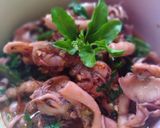 Foto langkah ke 4 dari resep Cumi pedas cabe ijo rumahan.