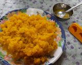 A picture of step 5 of Orange flavour modak.